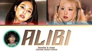 [AI COVER] ALIBI - BLACKPINK JENNIE X ROSÉ FT:JUNGKOOK OF BTS (COLOR CODED LYRICS) | HOW WOULD SING