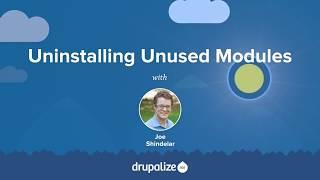 Drupal 8 User Guide: 4.4. Uninstalling Unused Modules