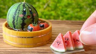DIY Kirby Watermelon - Polymer Clay Tutorial