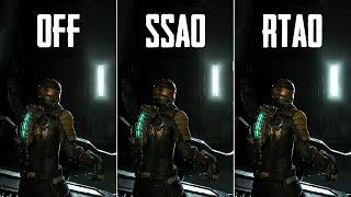 Dead Space Remake RTX OFF vs ON |  RayTracking Comparison SSAO vs. RTAO