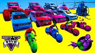 GTA V Epic New Stunt Race For Car Racing Challenge By Trevor 24