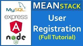 User Registration in Angular 8/9 in MEAN Stack