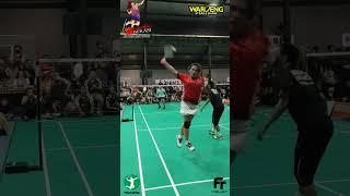 NGERI‼️NENG MAWAR X AGRI KELUARKAN BACKHAND SMASH #badmintonbekasi