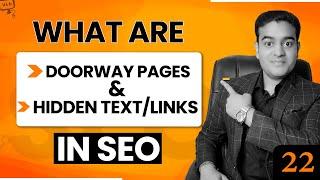 Doorway Pages Techniques in Black Hat SEO with Hidden Link | SEO course in English #seocourse