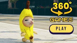 Finding Banana Cat in 360 video