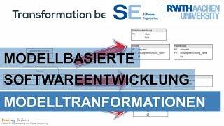 Modellbasierte Softwareentwicklung - Modelltransformationen mit Beispielen