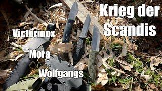 Kampf der Scandis - Mora Garberg vs Victorinox Master Mic L vs Wolfgangs Scandi