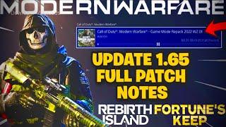 MODERN WARFARE/WARZONE UPDATE 1.65 PATCH NOTES! - HOW TO INSTALL CALDERA PACKS & MORE!