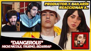 Nicki Nicole, Trueno, Bizarrap - Dangerous |  Reacción Productor y Bailarín  | #NeckeYBisweik