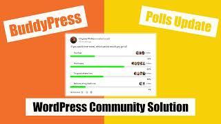 Create Poll or Survey in BuddyPress or BuddyBoss Social Community Site with Poll - Update July 2022