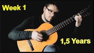 Adult Beginner Guitarist | Progress Video: Week 1 - 1,5 Years