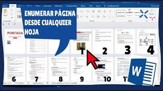 ENUMERAR PAGINAS EN WORD DESDE CUALQUIER PAGINA  iniciar pie de pagina desde la cuarta hoja