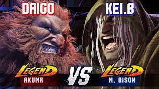 SF6 ▰ DAIGO (Akuma) vs KEI.B (M.Bison) ▰ High Level Gameplay