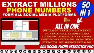 Social Phone Extractor 50 In 1 Data Extractor Software 2023 | All In One ADV Data Extractor