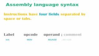 Cortex - M Assembly Language Syntax