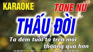 Thấu Đời Karaoke Tone Nữ Nhạc Sống - Phối Hay Dễ Hát - Karaoke Nguyễn Khang