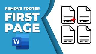 How to remove the footer from the first page in word