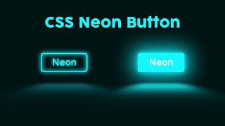 CSS Neon Button - Create a neon button with a reflection using CSS