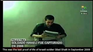 Israeli soldier Gilad Shalit still kidnaped by Hamas