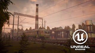 Industrial Train Station 4K | Unreal Engine 4