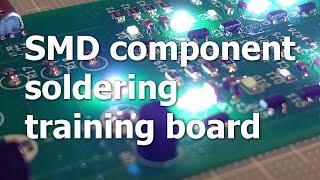 SMD component soldering training board