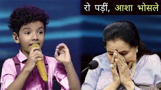 OMG!  Avirbhav and Asha Bhosle Ji Superstar singer 3 - रुला दिया यार Avirbhav ||