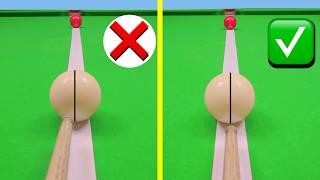 Snooker Advanced Tips Straight Cueing