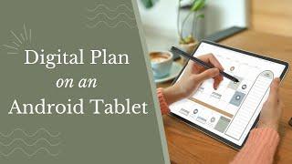 How to Digital Plan on an Android Tablet: Samsung Galaxy and Noteshelf App | FREE sample planner!