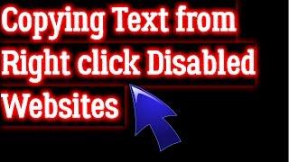 How to copy from right click disabled websites easy method chrome
