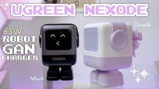 UGREEN Nexode Robot 65W GaN Fast Charger Black & Purple Unboxing & Testing ︎ Emmy Lou