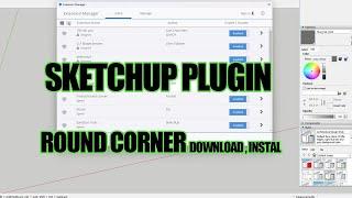 SKETCHUP PLUGIN ROUND CORNER  Download , Instal