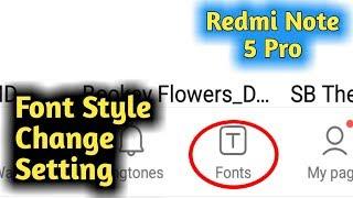 Redmi Note 5 Pro Font Style Change Setting