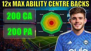 12 MAX Ability Centre Backs Locked at One Team