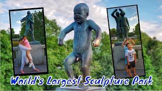 Visiting World's Largest Sculpture Park | Frogner Park | Vigeland Park, Oslo Norway