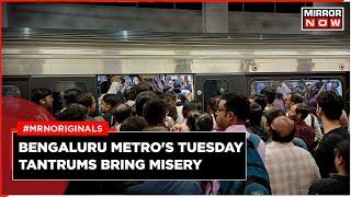 Bengaluru Metro Services Disrupted Today | Huge Crowd at Purple Line Metro Stations | Latest News