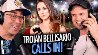 Patrick J. Adams' Wife, Troian Bellisario, Calls In | About Last Night Clips