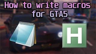 How to write macros for GTA5 | AutoHotkey