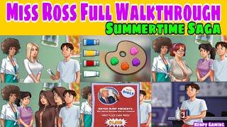 Miss Ross Full Walkthrough Summertime Saga 0.20.1 || Miss Ross Complete Storyline