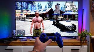 GTA 5 - PS4 Slim POV Gameplay | 65" 4K TV Impression |