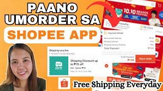 HOW TO ORDER IN SHOPEE APP FOR BEGGINERS 2024 | STEP BY STEP TUTORIAL