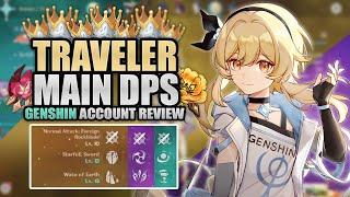 This account used 9 CROWNS on the TRAVELER...  A GENSHIN EXODIA | Genshin Account Review #17