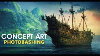 Guide to Photobashing - Concept Art Tutorial For Beginners | Photoshop Digital Painting Techniques