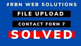 Attachment or File Upload System on Contact Form 7 | Browse File CF7