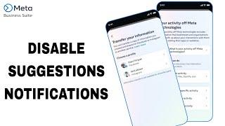 How To Disable And Turn Off Suggestions Notifications On Meta Business Suite App