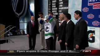 The Vancouver Canucks Select Jordan Schroeder in the 2009 NHL Draft - HD