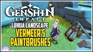 Vermeer's Paintbrushes And Pains Locations - Luhua Landscape Quest - Genshin Impact