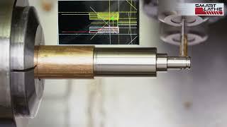 Y Axis Mill Turn Operations on the SL 36 with Side 4 and Synchronized Graphic Simulation.