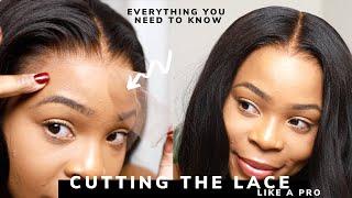 All you need to know: Cutting THE LACE off your wig| CELEBRITY TIPS & TRICKS | Glueless | Myfirstwig