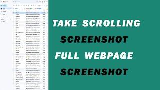  Take Scrolling Screenshot in Windows 10 - Full Webpage Screenshot