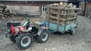 ZMT 4x4 mini tractor с грузом